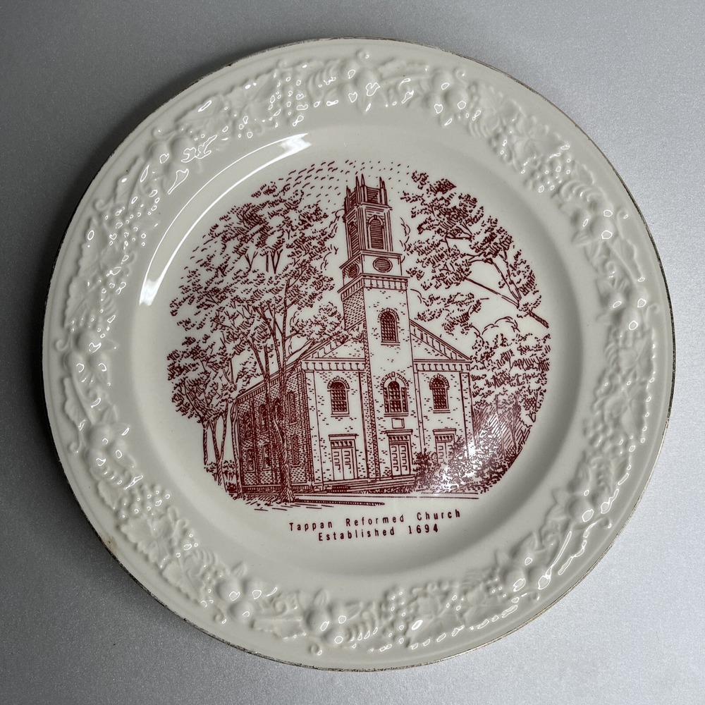 Tappan Reformed Church N.Y. ,World Wide Art Studios Plate  , USA